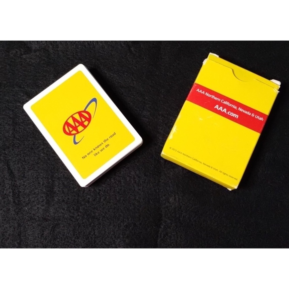 HTF AAA Road Signs Playing Cards Northerm California Nevada & Utah Dated 2012